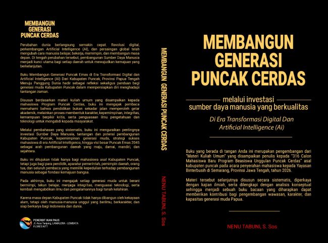 Membangun Generasi Puncak Cerdas - Melalui Investasi Sumber Daya Manusia yang Berkualitas di Era Transformasi Digital dan Artificial Inteligence (AI)